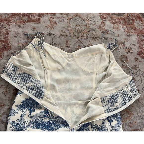 Reformation Blue and White Maxi Dress - Picture 8 of 11